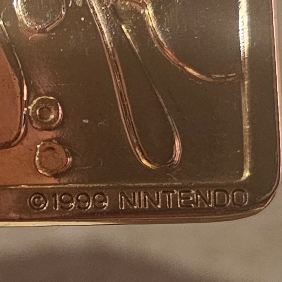 Nintendo Pokémon 1999 Gold plated Card in original case - Picture 5 of 17